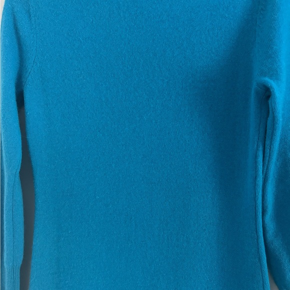 Neiman Marcus 100% Cashmere Bright Blue Sweater Dress Size M - Picture 11 of 13